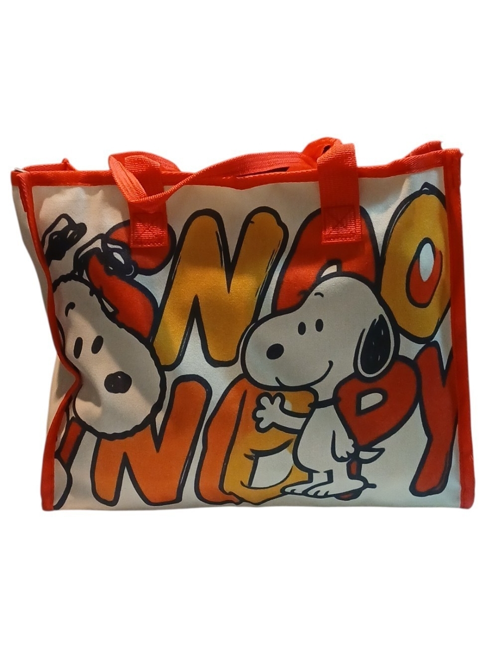 Peanuts - ECO FRIENDLY, Large Snoopy Tote Bag, Snoopy's Graffiti, Inside Pocket
